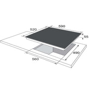 Amica - Kochfeld EB-Autark-Gaskochfeld KMG 734 060 S 60cm