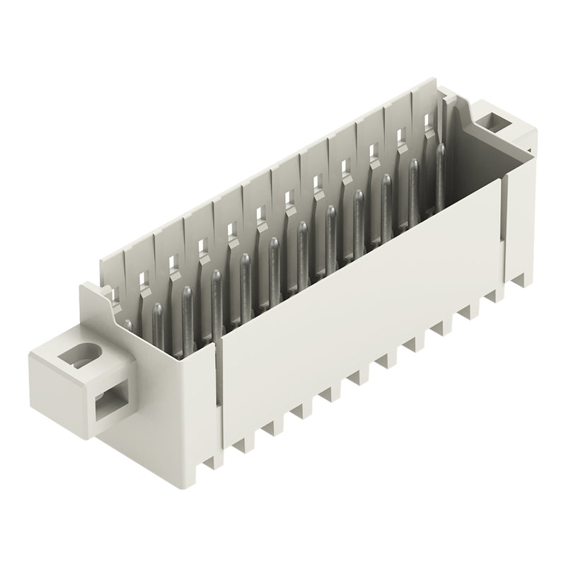 WAGO - Leiterplattensteckverbinder THR-Stiftleiste Lötstift 2091-1412/205-000 1,0mm,gerade,lgr − 100 Stück
