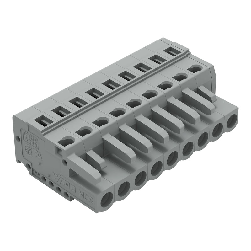 WAGO - Kabelsteckverbinder für Leiterplattensteckverbinder Federleiste 231-109/026-000 9pol., 5mm ger. − 50 Stück