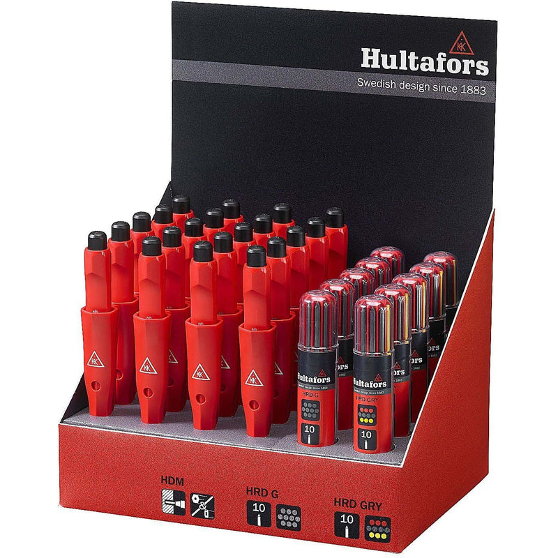 Hultafors - Zubehör/Ersatzteile für Messwerkzeuge Dry Markers+Refills Displ. 650130 HDM RD