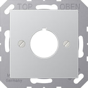Jung - Einsatz/Abdeckung für Kommunikationstechnik Abdeckung alu A 564 AL für Befehlsgeräte