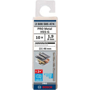 Bosch - Bohrer PRO Metal HSS-G 2608585474 Spiralbohrer 1,9 x