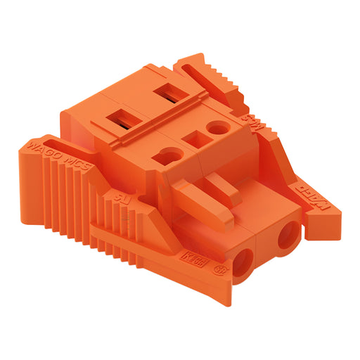 WAGO - Kabelsteckverbinder für Leiterplattensteckverbinder 1-Leiter-Federleiste 231-702/037-000 CAGECLAMP,2,5mm²,or − 50 Stück