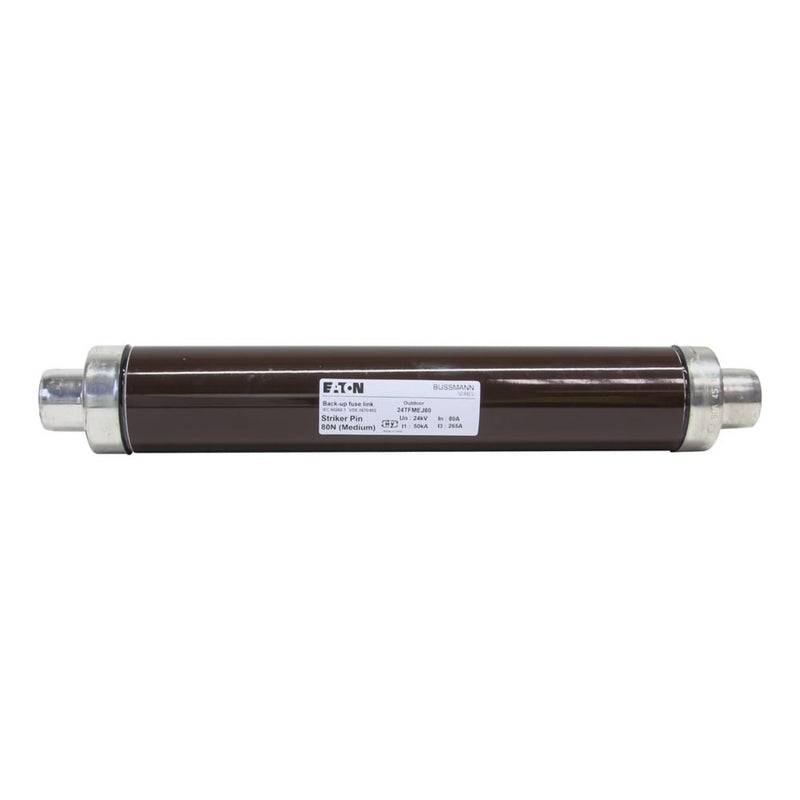 Eaton - Mittel-/Hochspannungssicherung Sicherungseinsatz Mittels. 24KV 80A 3#24TFMEJ80 80A AC 24kV 50kA