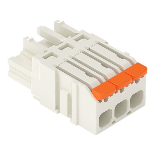 WAGO - Kabelsteckverbinder für Leiterplattensteckverbinder 1-Leiter-Federleiste,Hebel 2721-1103/326-000 PushinCAGECLAMP,lgr − 100 Stück