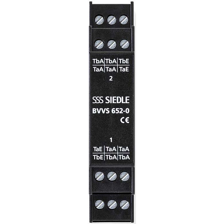 Siedle&Söhne - Zusatzgerät für Türkommunikation Bus-Video-Verteiler BVVS 652-0 symetr.schwarz − 1 Stück