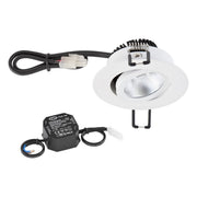 EVN Lichttechnik - Downlight/Strahler/Flutlicht LED-Deckeneinbauleuchte PC20N90140 ws 4000K 230V IP20