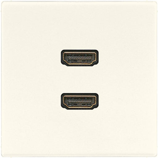 Jung - Multifunktions-Anschlussdose Multimedia-Anschluss ws MA LS 1133 2 x HDMI m.Tragring
