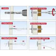 TOX-Dübel-Techn - Hohlraumdübel Hohlraumklappdübel Spagat Plus M8 M8