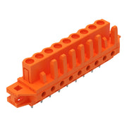 WAGO - Leiterplattensteckverbinder THT-Federleiste gerade 232-169/031-000 Maß 5,08mm,orange − 25 Stück
