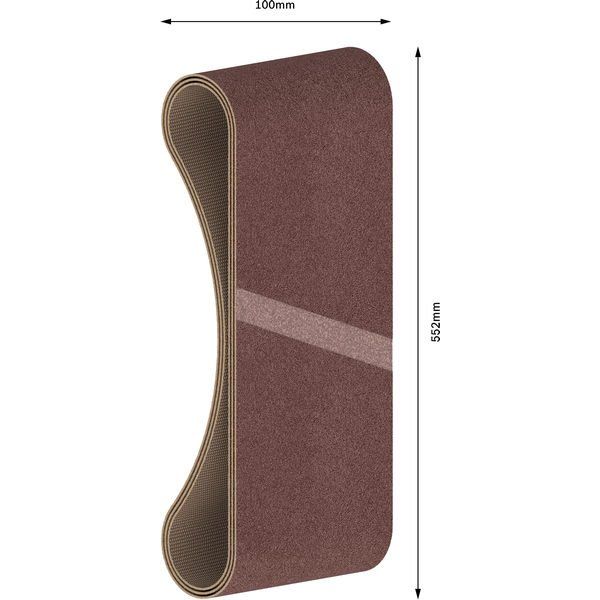 Bosch - Schleifpapier/Schleifvlies PRO X440 Schleifband, 100 2608606164 x 552 mm G100 3-tlg