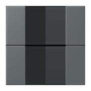 Jung - Abdeckung/Bedienelement für Installationsschalterprogramme Tastensatz 2fach LC 502 TSA 202 gris fonce 31
