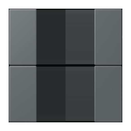 Jung - Abdeckung/Bedienelement für Installationsschalterprogramme Tastensatz 2fach LC 502 TSA 202 gris fonce 31