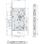 Assa Abloy effeff - Schalteinrichtung für Gefahrenmeldesystem Elektro-Sicherheitsschloss 809M12-72A65E4D 809