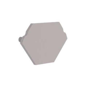 Radium Lampenwerk - Zubehör/Ersatzteile für Lichtschlauch/-band Endkappe ZTPA4413 weiß − 10 Stück