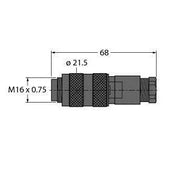 Turck - Rundsteckverbinder, feldkonfektionierbar (Industriesteckverbinder) Steckverbinder BS81-0 konfektionierbar