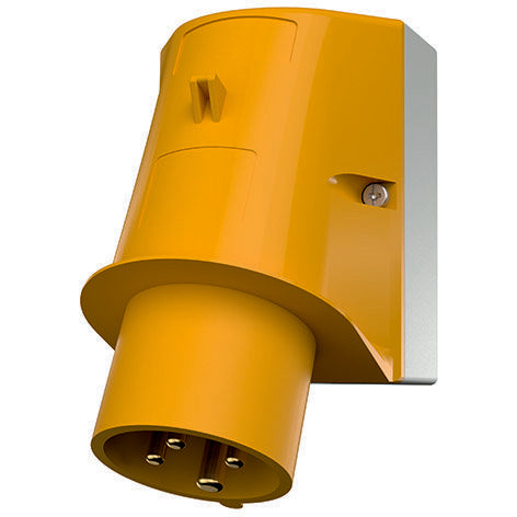 Mennekes - CEE-Gerätestecker (IEC 60309) Wandstecker 334 16A,4p,4h,110V,IP44 − 10 Stück