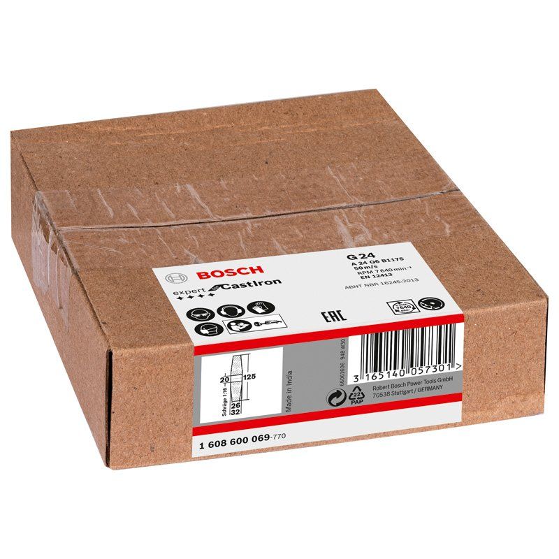 Bosch - Trenn-/Schleifscheibe PRO Metal Schleifscheibe, 1608600069 125 x 26 x 20 mm K24