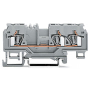 WAGO - Durchgangs-Reihenklemme 3-Leiter-Durchgangsklemme 880-682 4mm² − 100 Stück