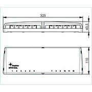 Telegärtner - Patchpanel Kupfer Mini-Verteiler leer 100021394 MPD12 apws TH35