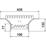 OBO Bettermann - Anbau-Abzweigstück für Kabelrinne Anbau-Abzweigstück RAA 120 FS Kabelrinne 110x200