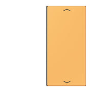 Jung - Abdeckung/Bedienelement für Installationsschalterprogramme Taste 2fach m. Pfeilsymb. LC 402 TSAP 254 ocre jaune clair