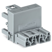 WAGO - Kompaktverteiler für steckbare Gebäudeinstallation h-Verteiler 4-polig 770-1781 Kod. B,grau − 50 Stück