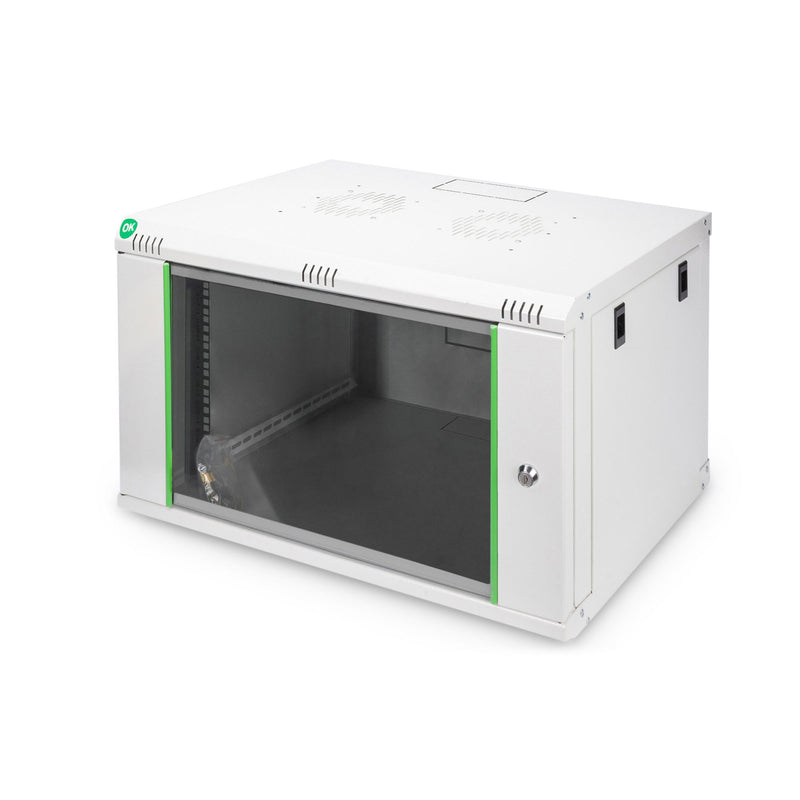 DIGITUS - Netzwerk-/Serverschrank Soho Wandgehäuse RAL7035 DN-19 07-U-EC 402x600x450mm