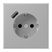 Jung - Steckdose SCHUKO Steckdose LC 1520-18 A 204 gris moyen (32012)
