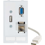 Murrelektronik - Einsatz/Abdeckung für Kommunikationstechnik Frontplattenschnittstelle 4000-68000-1400000 USB A, RJ45