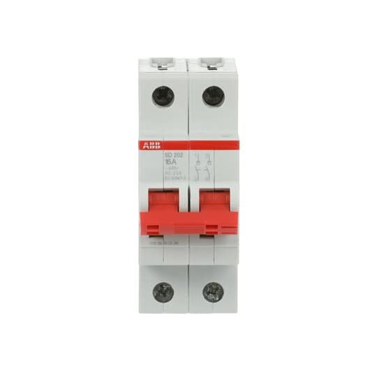 ABB Stotz S&J - Schalter für Reiheneinbau Lasttrennschalter SD202/16 2-polig, 16A