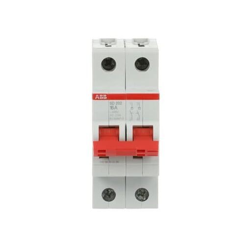 ABB Stotz S&J - Schalter für Reiheneinbau Lasttrennschalter SD202/16 2-polig, 16A