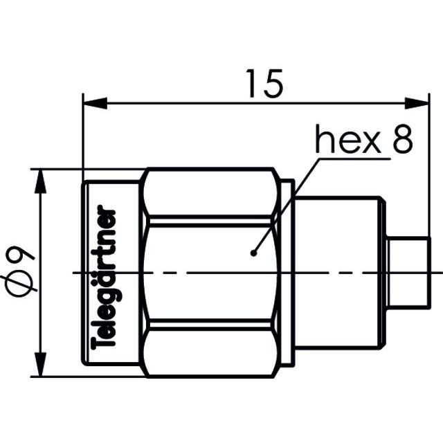 Telegärtner - Abschlusswiderstand SMA-Abschlusswiderstand 100024785 (M)AU, 1W,20dB,18GHz