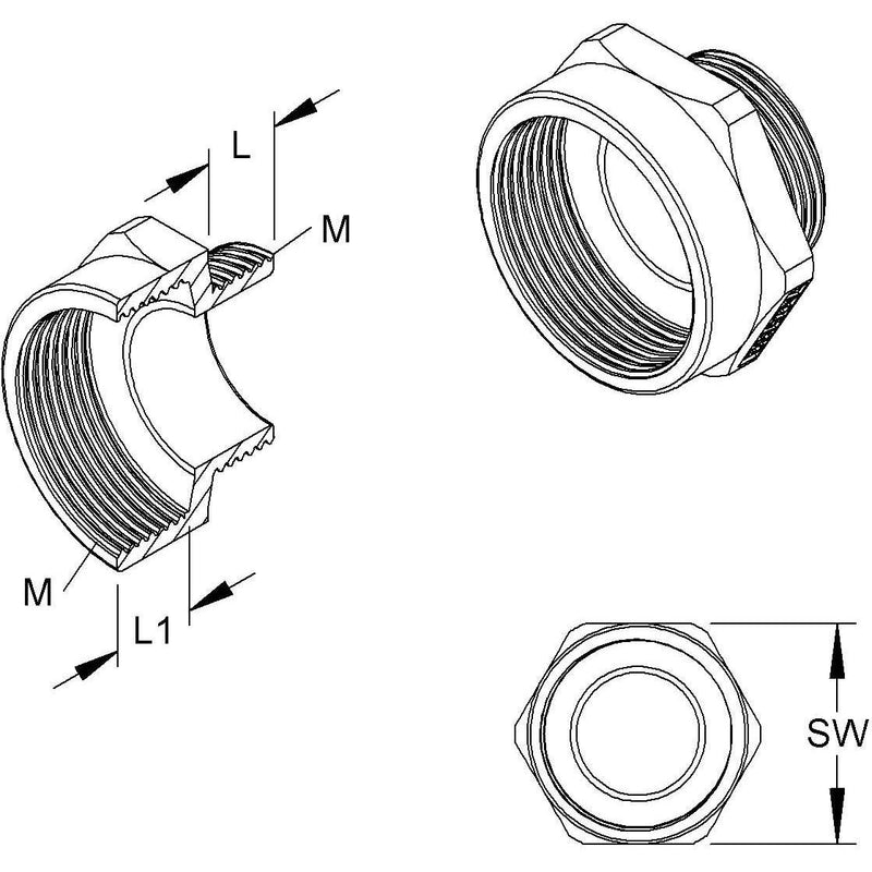 HKL - Erweiterungs-/Reduzierring Erweiterungsstutzen 1891M2532