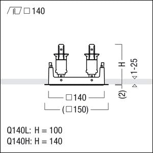 Zumtobel Group - Mechanisches Zubehör/Ersatzteile für Leuchten Planarrahmen PANOS INF #60800684