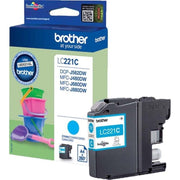 Brother - Verbrauchsmaterial für Telefax/Drucker/MFC Tintenpatrone LC-221C cyan
