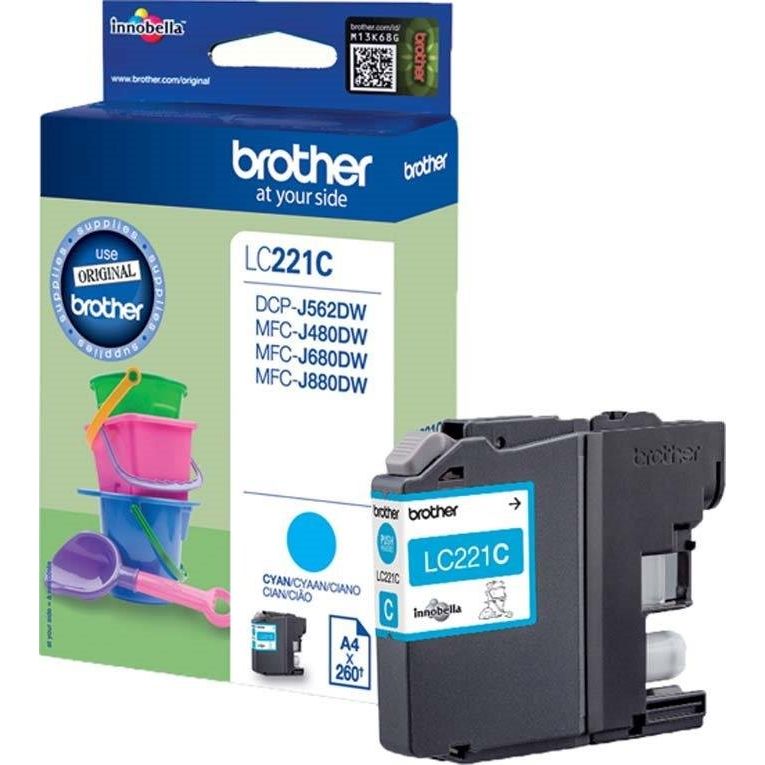 Brother - Verbrauchsmaterial für Telefax/Drucker/MFC Tintenpatrone LC-221C cyan