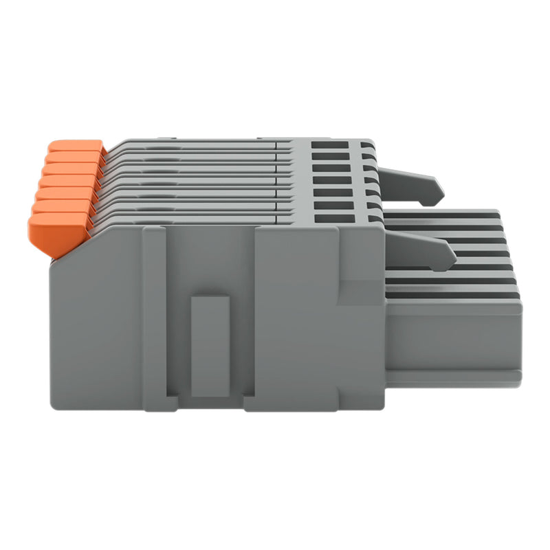 WAGO - Kabelsteckverbinder für Leiterplattensteckverbinder 1-Leiter-Federleiste,Hebel 2231-1107/327-000 PushinCAGECLAMP,grau − 50 Stück