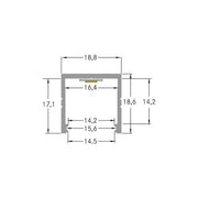 Brumberg Leuchten - Mechanisches Zubehör/Ersatzteile für Leuchten LED-Anbauprofil 53607260 alu elox
