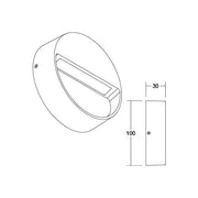 Brumberg Leuchten - Decken-/Wandleuchte LED-Wandanbauleuchte 230V 10170183