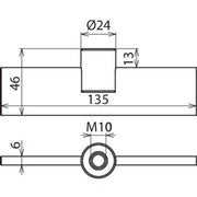DEHN - Anschlusselement für EuK-Vorrichtung Kontaktmesser KM AB M10 SN7280 f. Erdungspatrone