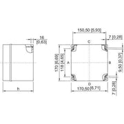 Stahl - Klemmenkasten EExe-Klemmenkasten 8146/1051-3D-1UK3-N