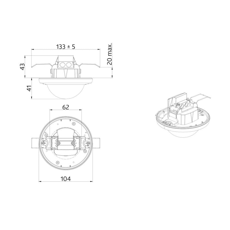 BEG Brück Electronic - Bewegungsmelder/Präsenzmelder komplett Präsenzmelder BL4-PLUS-DE