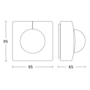 Steinel - Bussystem-Bewegungsmelder Bewegungsmelder IS 345-E AP SW KNX KNX − 1 Stück