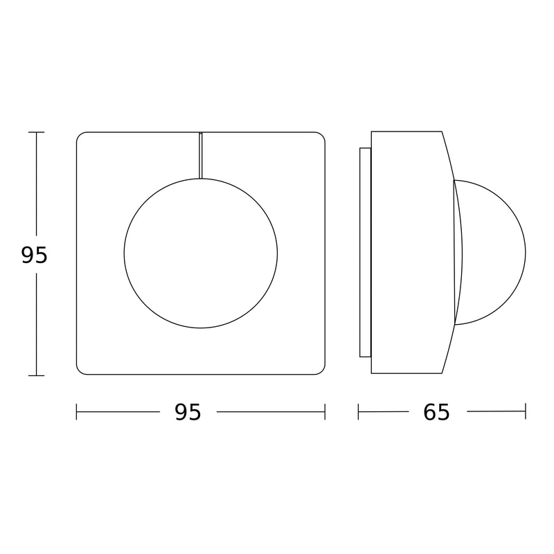 Steinel - Bussystem-Bewegungsmelder Bewegungsmelder IS 345-E AP SW KNX KNX − 1 Stück