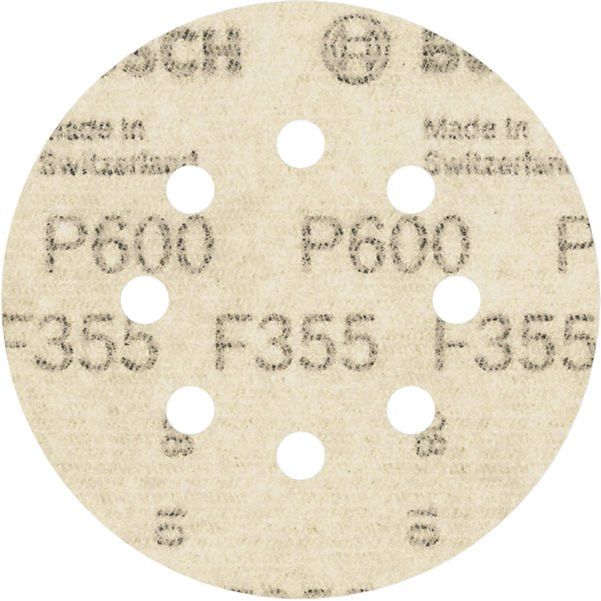 Bosch - Schleifpapier/Schleifvlies PRO F355 Schleifblatt, 125 2608605122 mm, G600, 5-tlg