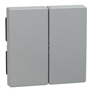Merten - Abdeckung/Bedienelement für Installationsschalterprogramme Wippe alu 433560 für Serienschalter
