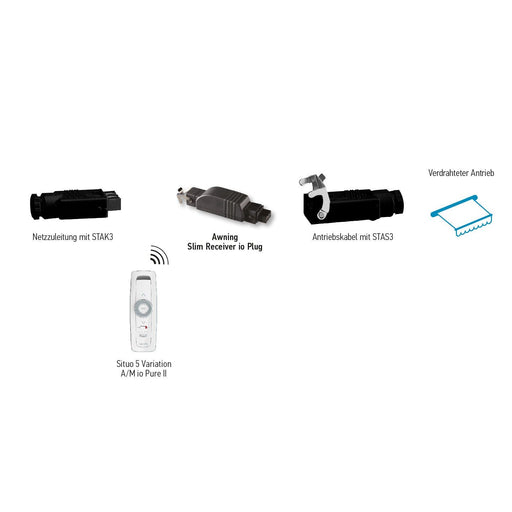 Somfy - Funkempfänger Pergola Slim Receiver 1811584 io Plug