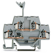 WAGO - Bauelement-Reihenklemme Bauelementklemme 280-941/281-491 2 Dioden 1N4007,grau − 50 Stück