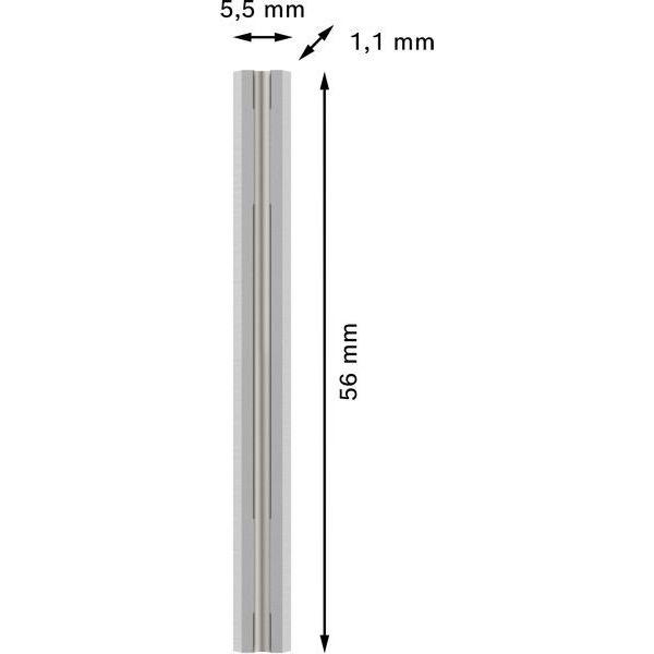 Bosch - Zubehör/Ersatzteile für Hobel PRO Hobelmesser, 56 x 5,5 2608635901(VE10) x 1,1 mm, 10 Stk